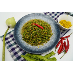Stir Fried Wing Beans with Minced Pork and Kroeung