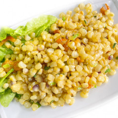 Fried Corn with Dried Shrimps (S $5.5 | L $8)