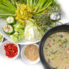 Khmer Fish Paste Dip with Vegetables