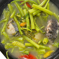 Sour Soup Fish with Morning Glory