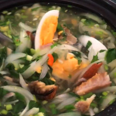 Sour Soup Dried Fish with Egg and Lime Juice