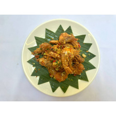 Fried Shrimp With Salthy Egg