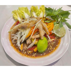 Papaya Salad With Chicken Feet