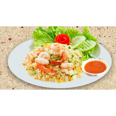 បាយឆាគ្រឿងសមុទ្រចានធំ Fried Rice with Seafood (Big)