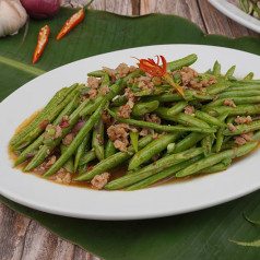 Stir Fried Long Bean Minced Pork