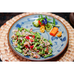 បុកកំពឹសសណ្តែកគួរ (ម្ហូបថ្មី) 