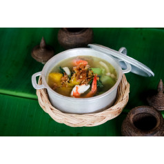 សម្លប្រហើរត្រីឆ្អើរ បង្គារ+បាយ