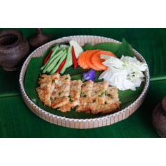 ពងចៀនត្រីប្រម៉ា+បាយ
