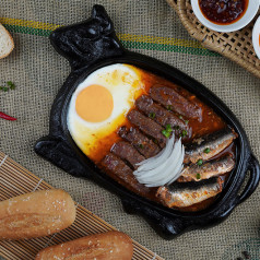 Sizzling Steak and Egg