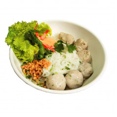 Round Fish ball with Meat ball Noodle 