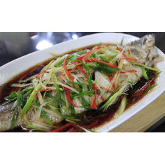steamed fish in soy sauce