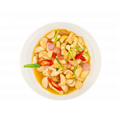 ផ្សិតភ្លៅមាន់ឆាប្រេងខ្យង 