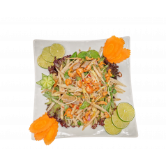 សាច់មាន់បុកក្រយូងចេក  