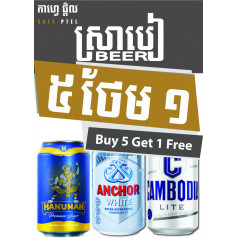 Buy 5 Get 1 Free (Can Beer)