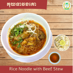 Rice Noodle with Beef Stew